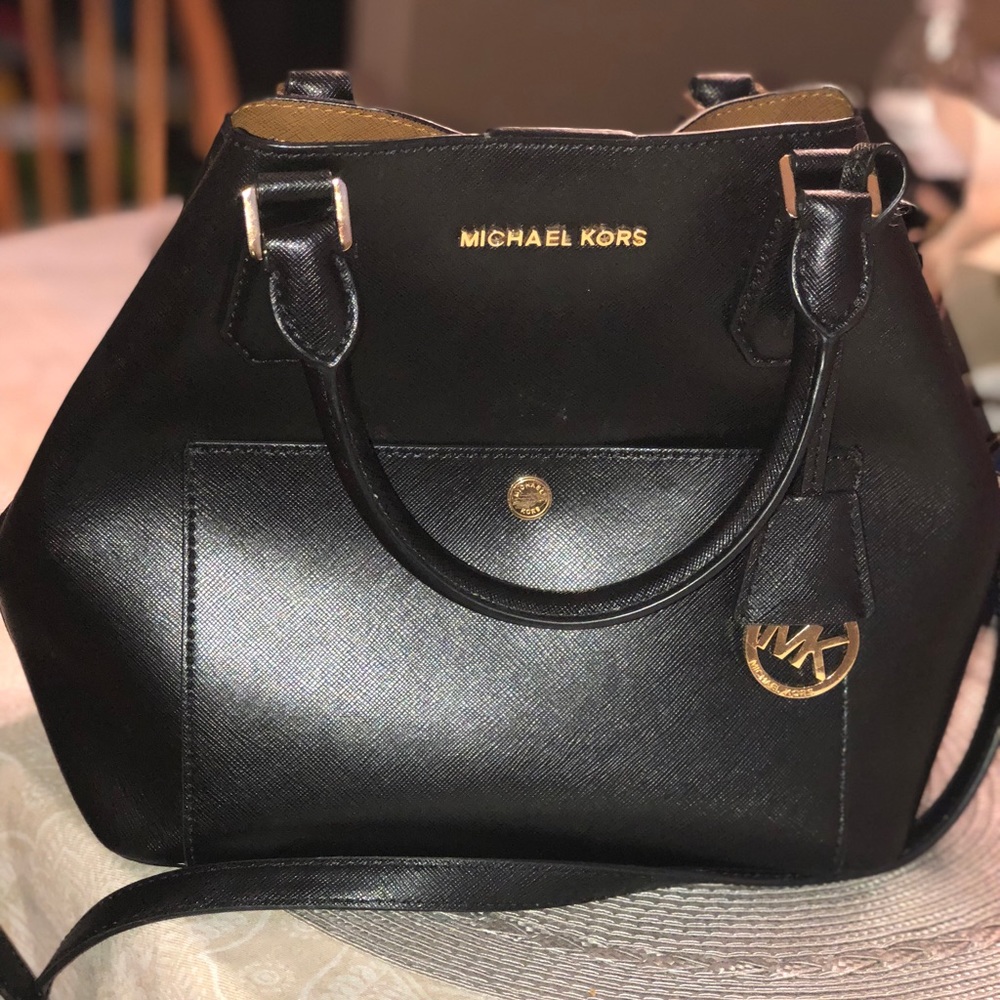 Michael Kors Black Crossbody Satchel